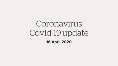 COVID update April 16 Text